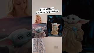 STAR WARS ® asked me to do paintings for #MandalorianAndGrogu