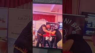 Finały zawodów armwrestlingu w Gorzowie Wielkopolskim. Kacper vs Mirek. Siłowanie  na rękę finały