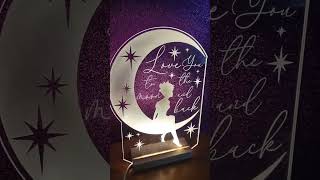 custom acrylic night lights $25 (plus shipping) #support #local #custom #showandstorydesign #small