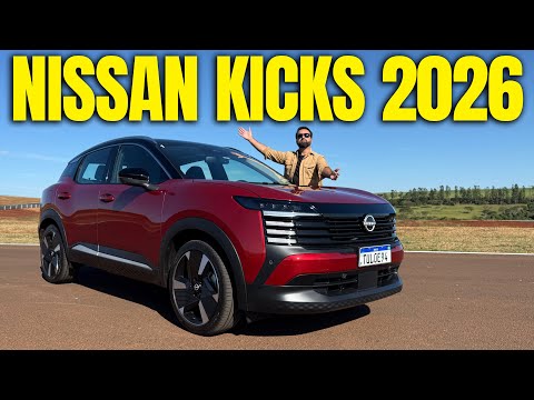 NOVO KICKS 2026: Conheça todos os detalhes do SUV da Nissan!