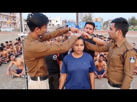 Mp police 👮‍♀️ girls height Measurement video.