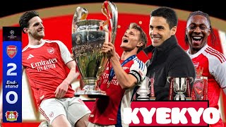 ARSENAL EREMEDEEKO KU EBIKOPO 4 EMEZZE B LEVEKUSEN 🇩🇪2-0, MAN CITY ETIDDE FINAL EYA CARABAO KU SANDE