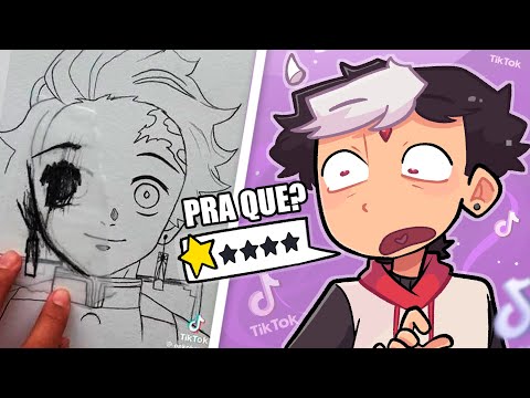 Avaliando Tutoriais de Arte do TIKTOK - 6