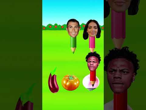 ¿Puede Ishowspeed colorear estas verduras? 🤔
