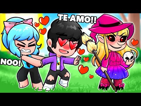 ¡SRJUANCHO SE ENAMORA DE UNA CHICA BRUJA! 😱😳 CATA SE PONE CELOSA 😭 SRJUANCHO MINECRAFT ROLEPLAY