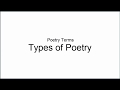 Poetic Devices and Structures