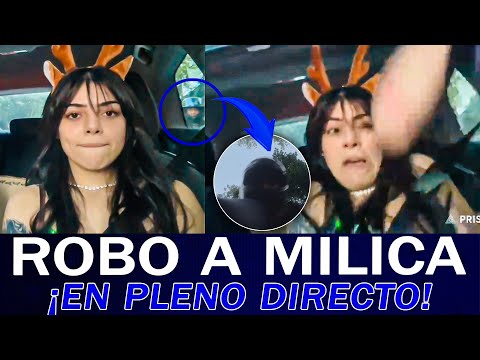 LE ROBAN a MILICA en PLENO DIRECTO *ROMPEN EL VIDRIO del AUTO*