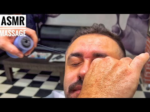 ASMR TURKİSH BARBER FACE HEAD AND NECK MASSAGE • SLEEP DOCTOR