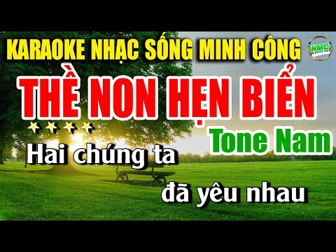 Thề Non Hẹn Biển Karaoke Nhạc Sống Cha Cha Cha CỰC HAY Và Dễ Hát _ BEAT NAM HAY NHẤT