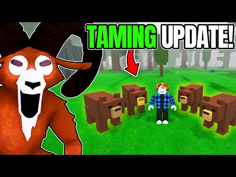 I Survived The New TAMING UPDATE In 99 Nights in the Forest!