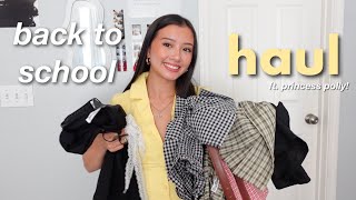 back to school OUTFITS w/ princess polly! 📚