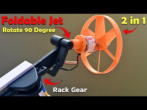 High Speed Foldable Jet | 2 in 1 Propeller with Rack Gear