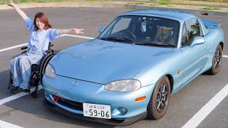 マンションから飛び降り29才で下半身不随、車椅子でNBロードスターとの生活。