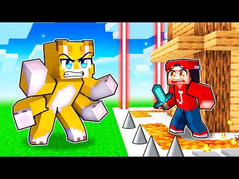 Veiligste Huis vs Gekke Hond In Minecraft! (Miauwstad Survival)