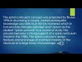 Spiral Curriculum Concepts in Education