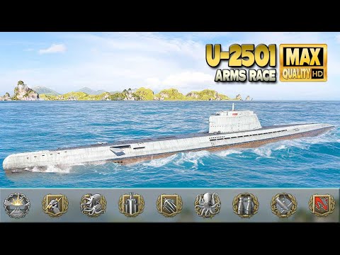 Submarine U 2501 on map Mountain Range   World of Warships