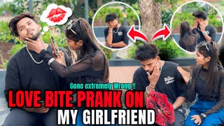 Love Bite prank On Neha💋 || ये क्या हो गया मुझसे🫣😭 || Gone Extremely wrong || #coupleprank #lovebite