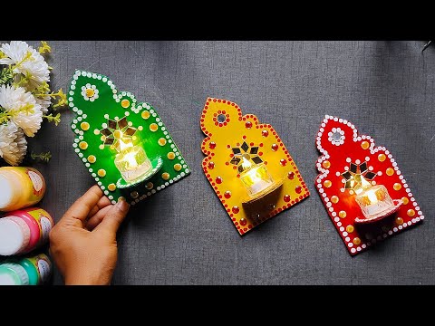 Beautiful And Easy Diya Stand Making At Home | Best Out Of Waste | Home Decoration Ideas