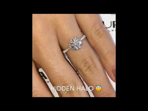 1.57 ct Round Diamond Hidden Halo Design