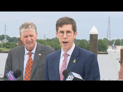 YouTube video thumbnail: Rhode Island Leaders to Hold Ribbon Cutting for Floating Dock in Providence