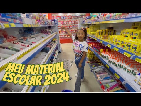 COMPRANDO MEU MATERIAL ESCOLAR 2024! 📚✏️🩷