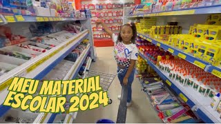 COMPRANDO MEU MATERIAL ESCOLAR 2024! 📚✏️🩷