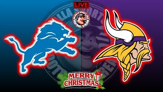 Minnesota Vikings vs Detroit Lions Play By Play and Reactions LIVE STREAM.