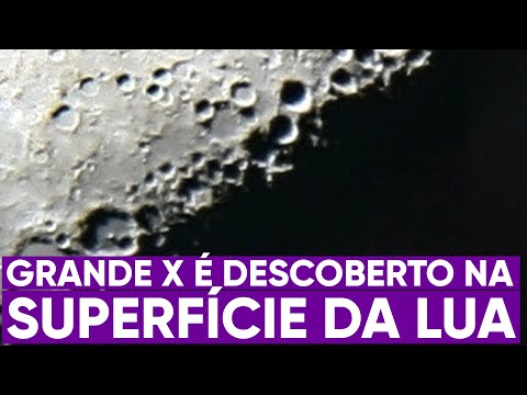 Descoberto X marcado na superfície da Lua