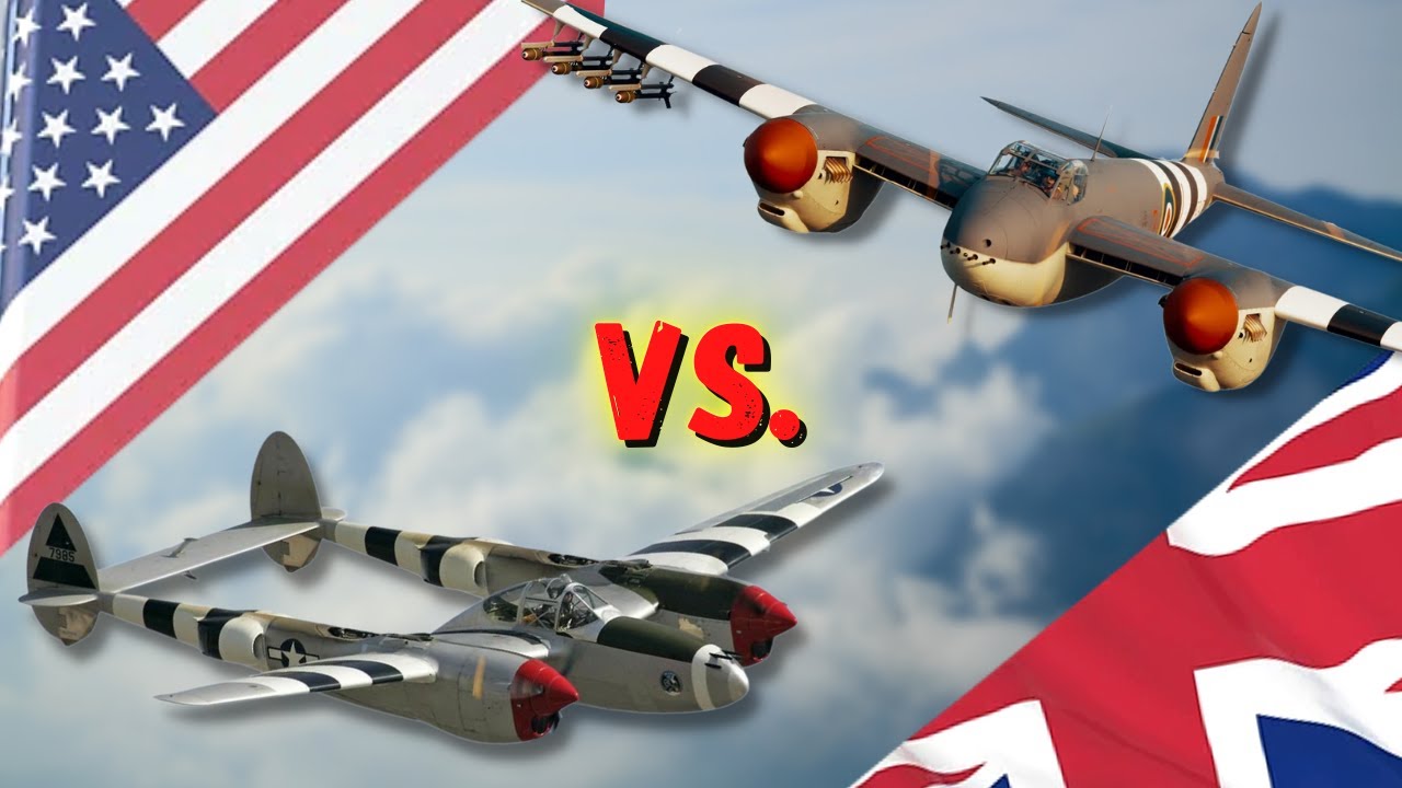 P 38 Lightning VS De Haviland Mosquito - Which Would You Want To Fight WW2 In