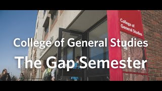 Gap Semester Advice for Incoming CGS Students