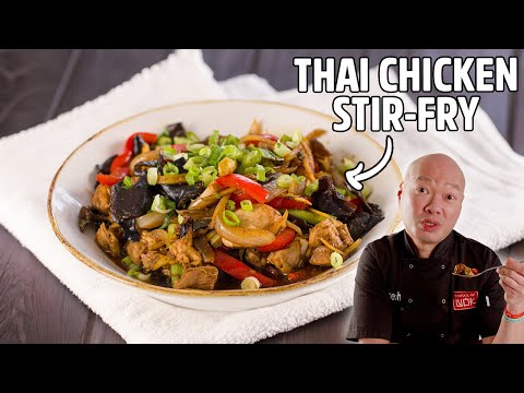 Beautifully Fragrant & Spicy Thai Chicken Stir-fry