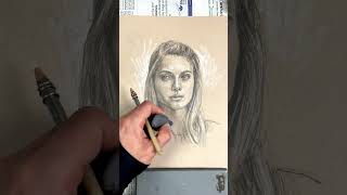 Sketching Melanie Laurent #art #portrait #MelanieLaurent