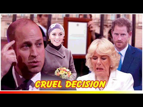 Fans Rejoice as Prince William's BRUTAL DECISION Leaves Camilla and Harry SHOCKED in Tears