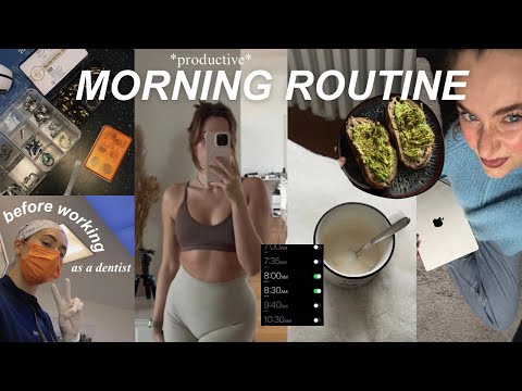 MY *PRODUCTIVE* MORNING ROUTINE before work | dentist edition