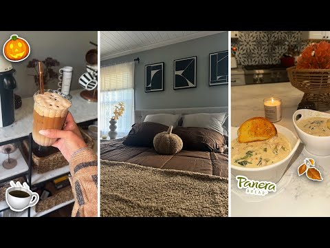 Fall Home Makeover & Panera Copycat Soup Recipe 🍁 | Cozy Decorating & Cooking!