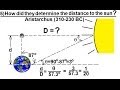 Aristarchus's Measurements of Celestial Distances