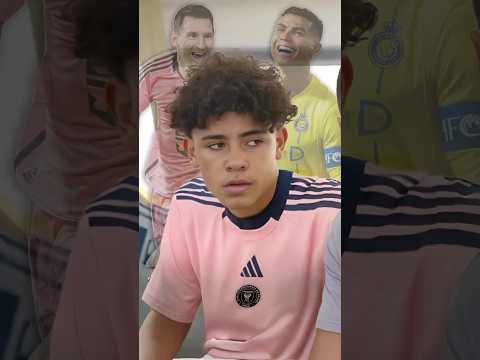 RONALDO JR WAS SEEN IN A MESSI SHIRT!
