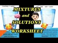 Understanding Mixtures and Instructions