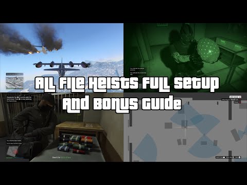 GTA Online Full Guide Agents Of Sabotage All 4 Heists Files & Bonus Objectives , All Setup Missions