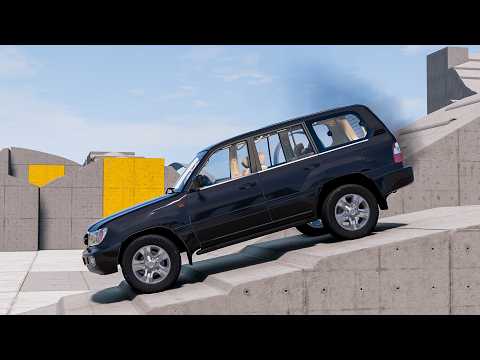 BeamNG Drive Suspension Test – Toyota Land Cruiser GXL J100 2005 (Limed Spruce) | Stock vs Modified