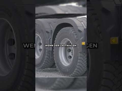 Warum fahren Lastwagen mit einem angehobenen Rad?