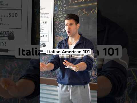 Italian American 101 #shorts #comedy #italian