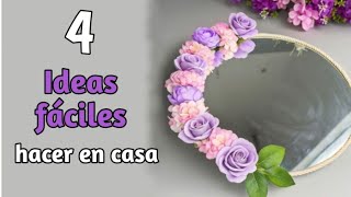 4 Maravillosas Ideas muy Fáciles 😍 Manualidades Decorativas con Reciclaje | Ideas de Artesanato.