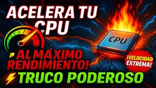 😎 AUMENTA EL RENDIMIENTO AL MAXIMO EN TU PC ACTIVANDO AJUSTE EXTREMO EN CPU 🔥