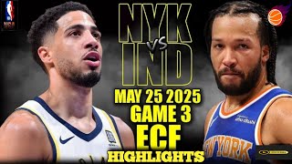 🏀 **Knicks vs Pacers Full Game Highlights & Analysis** 🏀  NBA 2025 Basketball playoffs