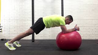 Image Swiss Ball Plank