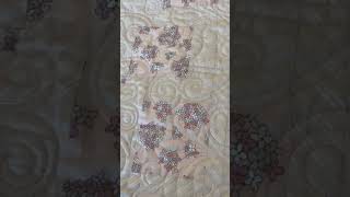 Finished baby quilt longarm quilting.