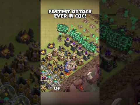 FASTEST Attack EVER in Clash of Clans #shorts #clashofclans #coc #clashofclansmemes