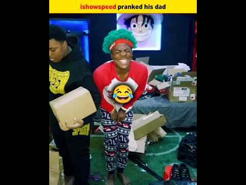 ishowspeed pranked his dad #trendingshorts #ishowspeed