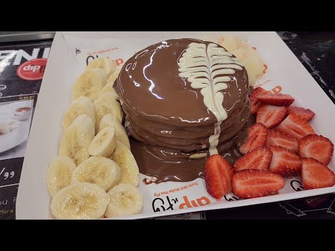 اطيب بانكيك بالنوتيلا والآيسكريم 😋😋 //Pancakes with Nutella